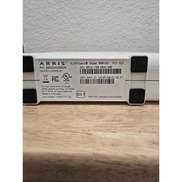 ARRIS SURFboard SB8200 DOCSIS 3.1 10 Gbps Cable Modem - Picture 11 of 16